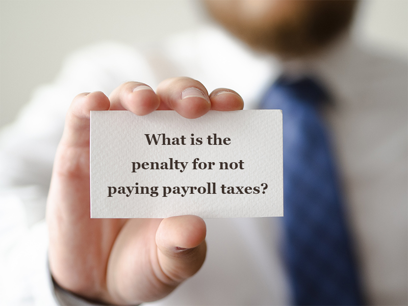 What is the penalty for not paying payroll taxes?